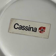 Orange 'EGG' Plastic Table Mirror by Cassina Italy, 1970s