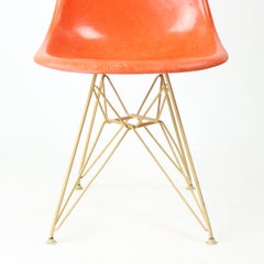 Orange Eiffel Shell Chair By Charles And Ray Eames For Herman Miller, 1960s