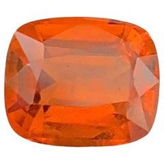 Orange Fanta Garnet Gemstone: Cushion Cut January Birthstone, 2.47 Carats