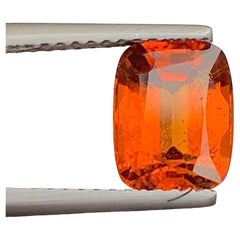 Orange Fanta Garnet Gemstone: Cushion Cut January Birthstone, 2.68 Carats