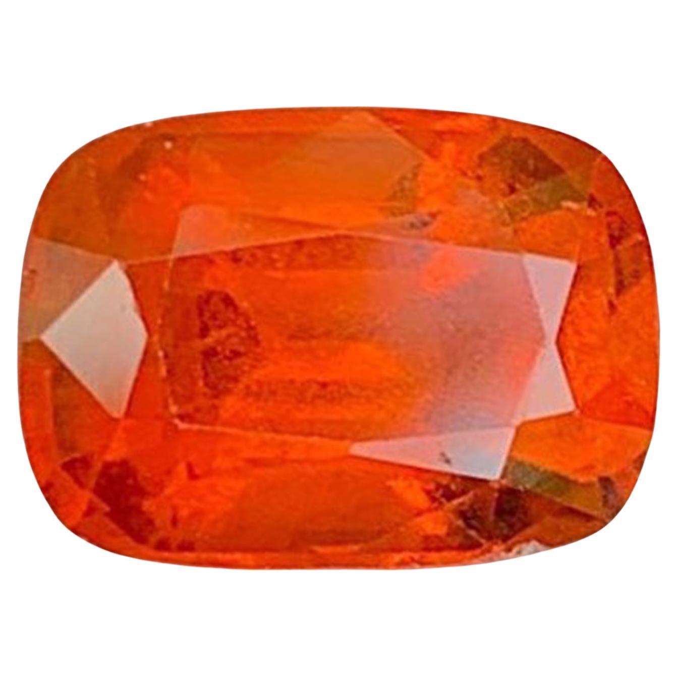 Orange Fanta Granat Edelstein: Cushion-Schliff Januar Geburtsstein, 3.92 Karat