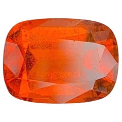 Orange Fanta Granat Edelstein: Cushion-Schliff Januar Geburtsstein, 4.28 Karat