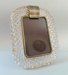 Marco de Fotos de Murano Filamento Naranja