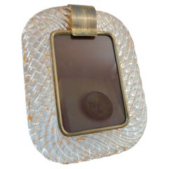 Marco de Fotos de Murano Filamento Naranja