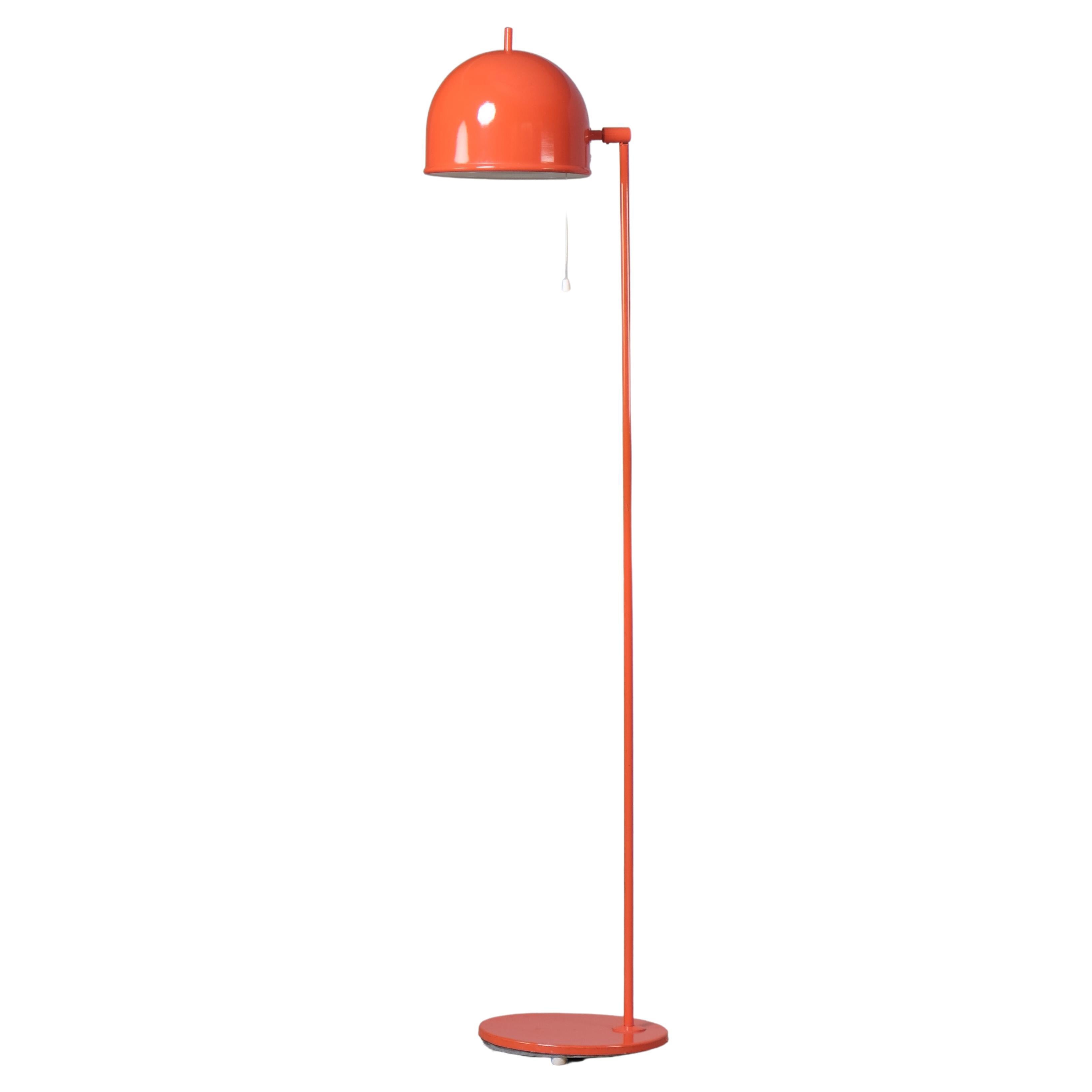 Orange Floor Lamp G-075 by Bergboms, 1970s For Sale