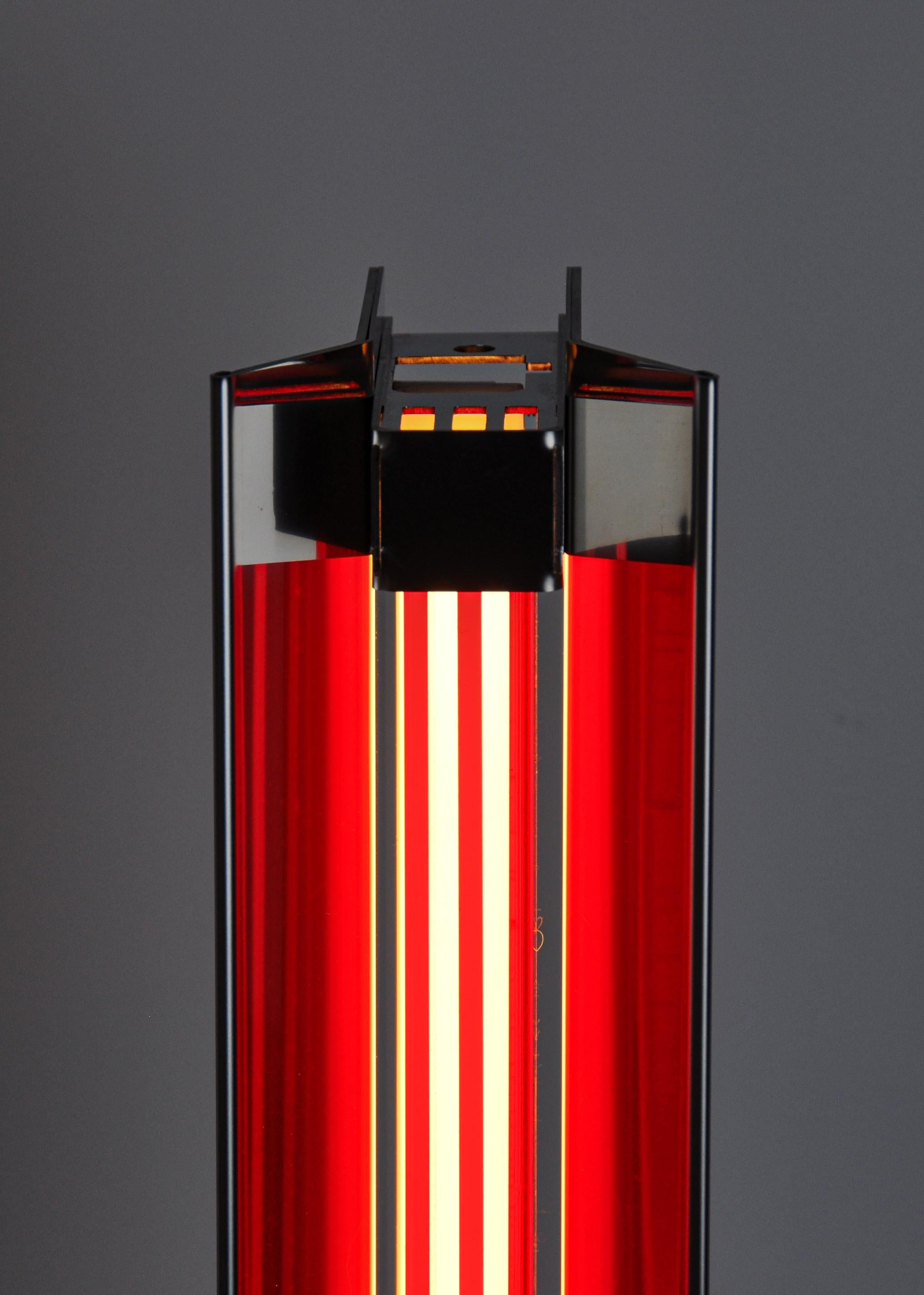 Postmoderno Lampada Ne600 Plus arancione fluo di MLK Furniture in vendita