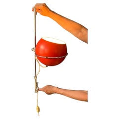 Orange GEPO Space Age Eyeball Wall Lamp, 1970s