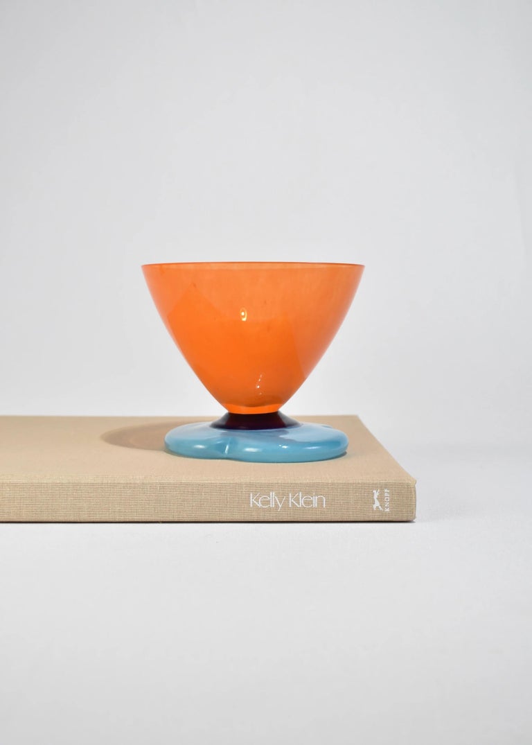 Orange Glass Bowl For Sale at 1stDibs
