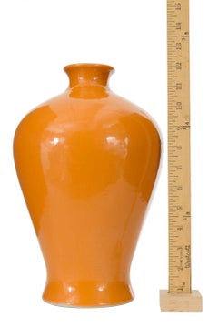 Orange Glazed Ceramic Vase