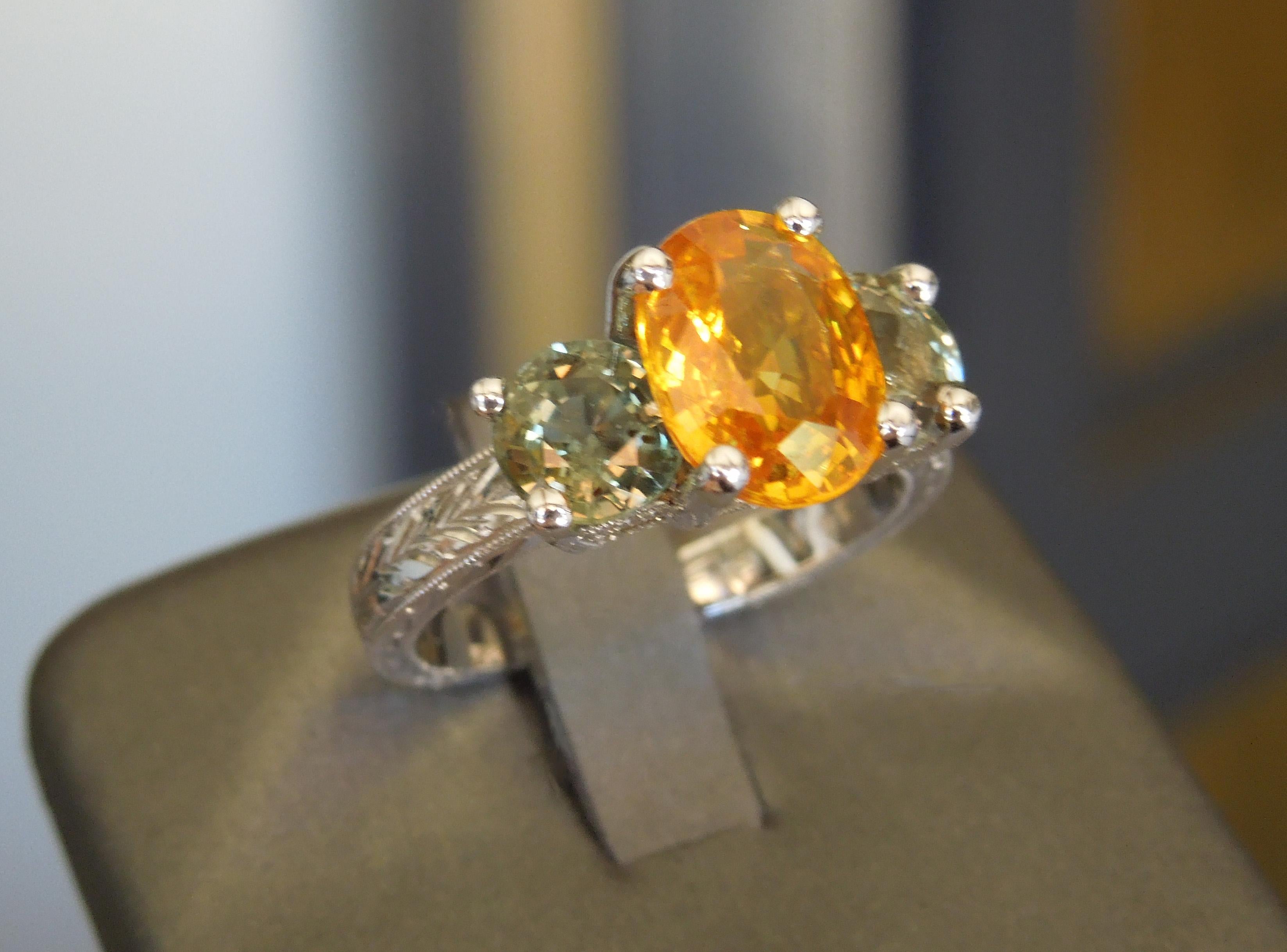 orange stone ring
