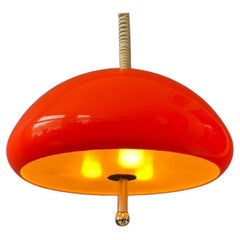 Orange Guzzini Cabras Space Age Pendelleuchte von Luigi Massoni, 1970er Jahre