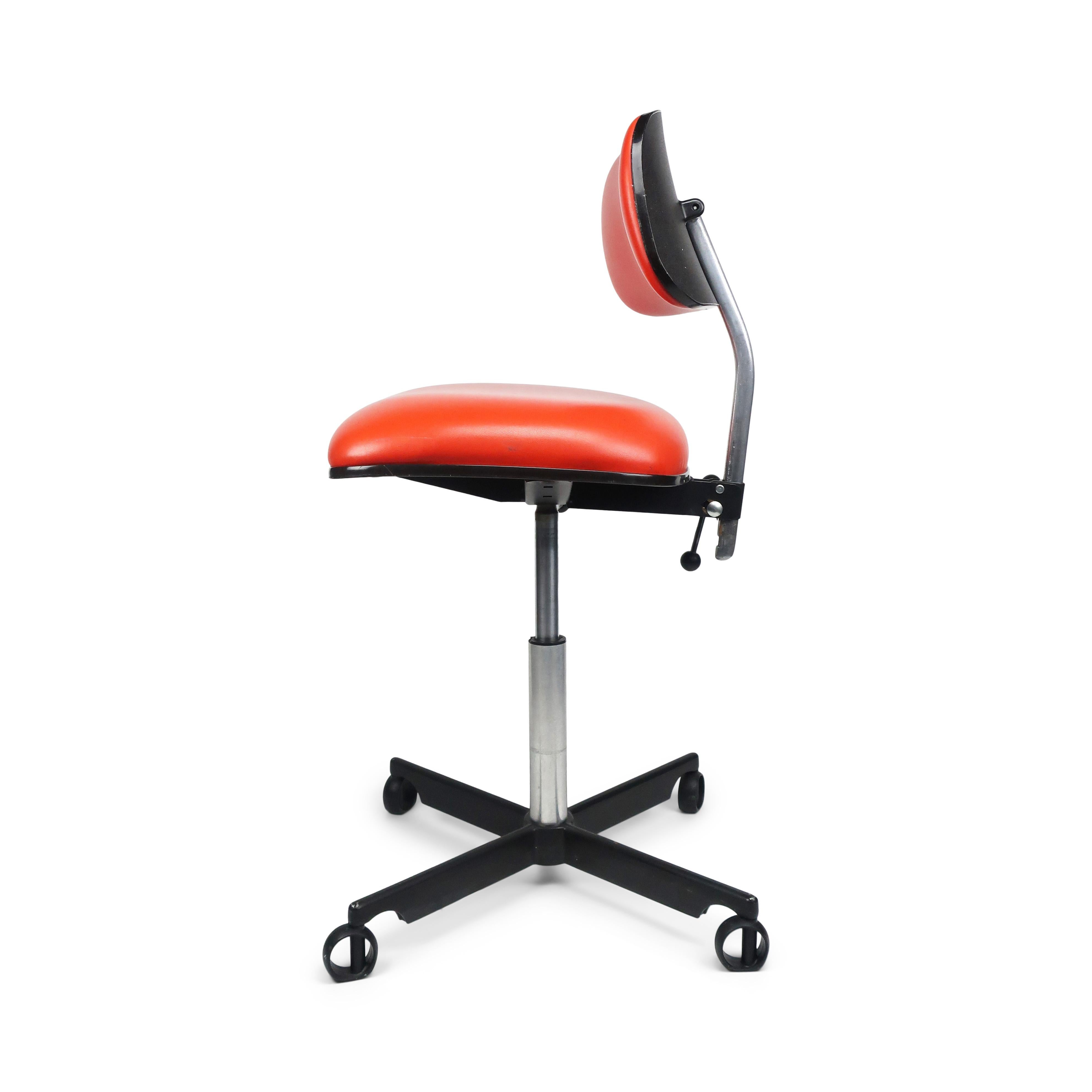 orange desk chair