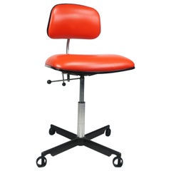 Vintage Orange Herman Miller Kevi Desk Chair