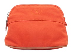 Mini pochette cosmétique Hermes orange