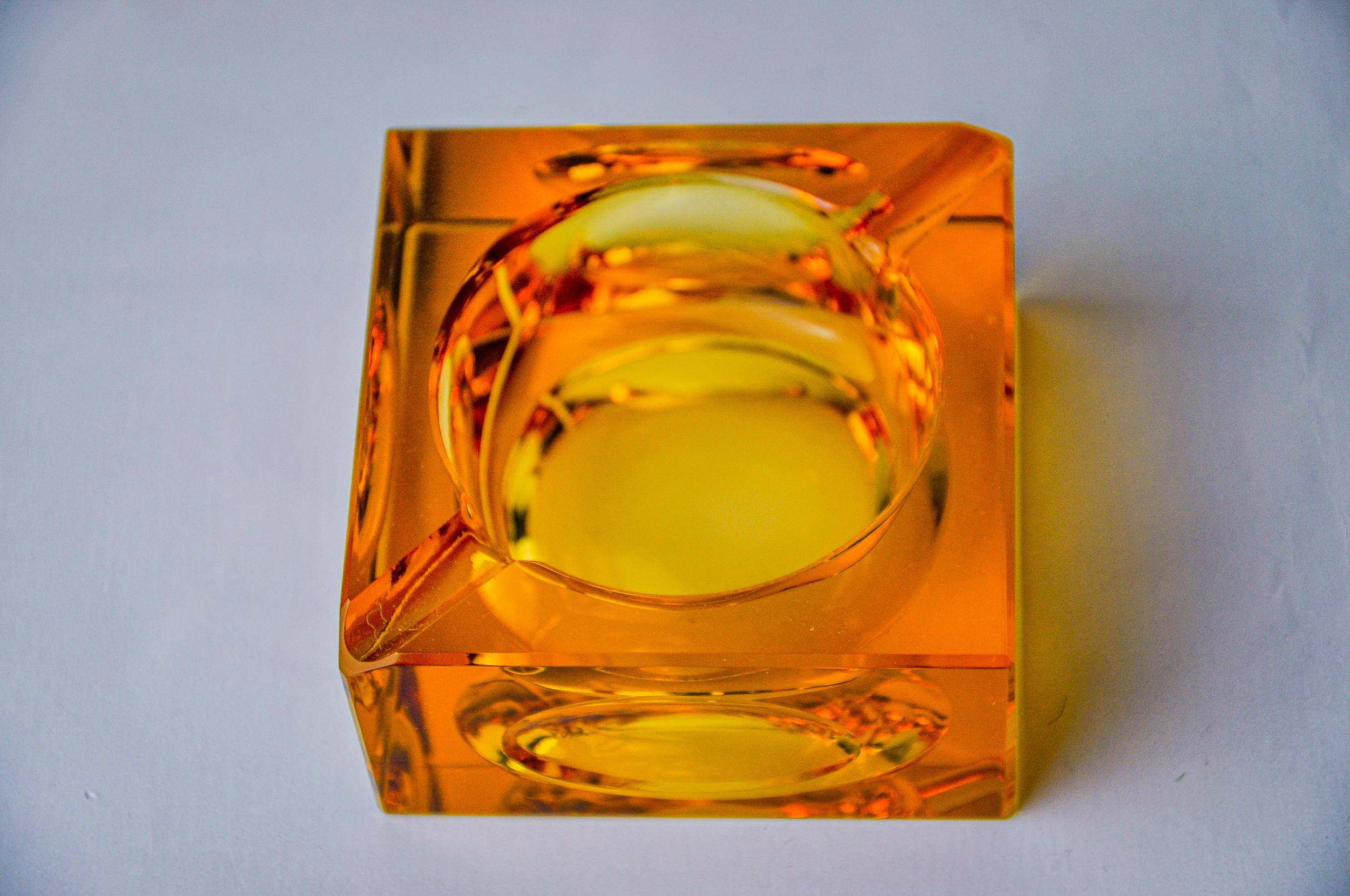 Cendrier d'Antonio Imperatore, verre de Murano, Italie, 1970 Bon état - En vente à BARCELONA, ES