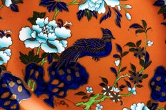 Orange Ironstone 'Pheasant' Plate by Mason's Ashworth