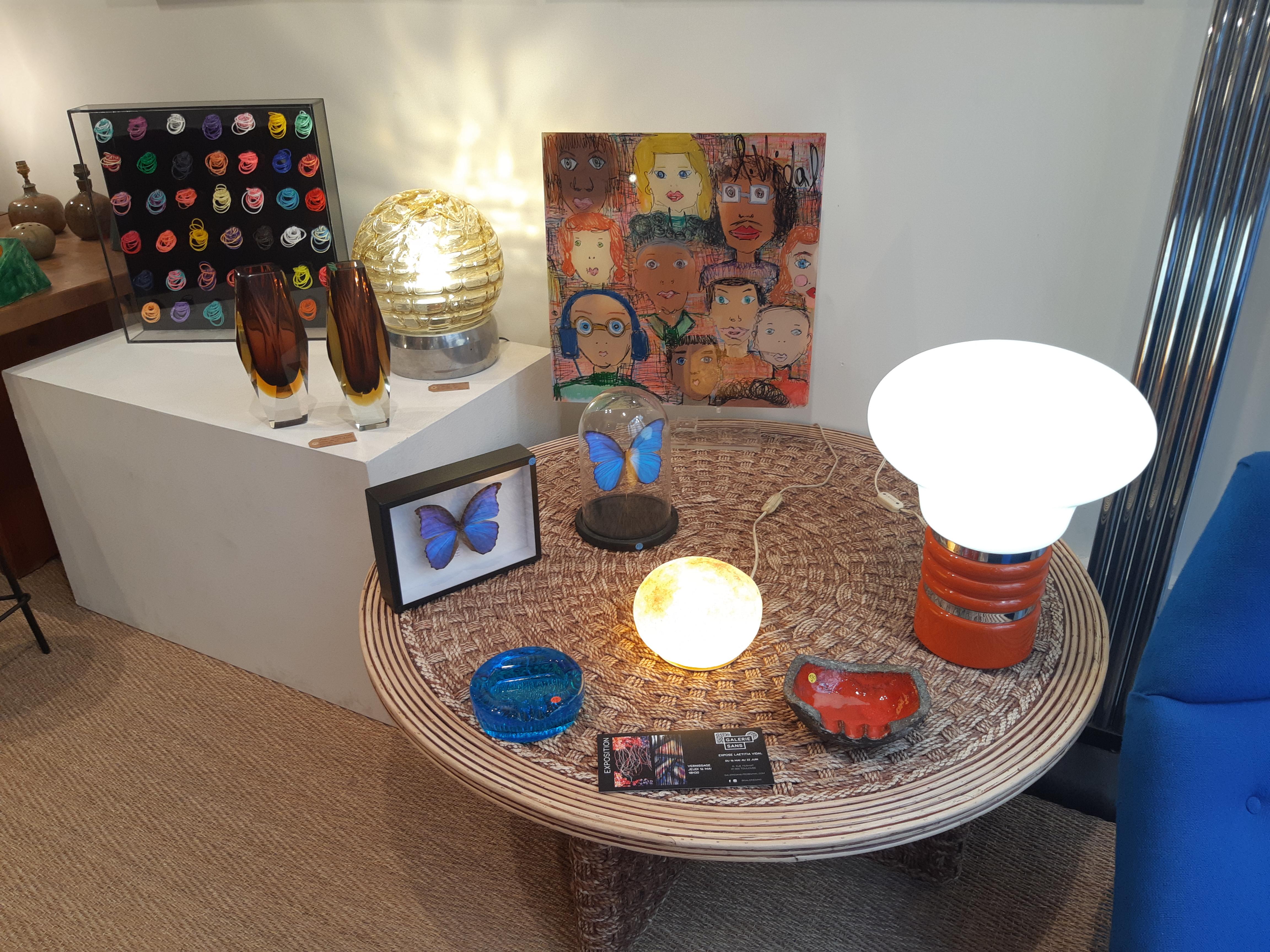 Italienische Glühbirnenlampe in Orange von Enrico Tronconi, Space Age, 1970er Jahre 6