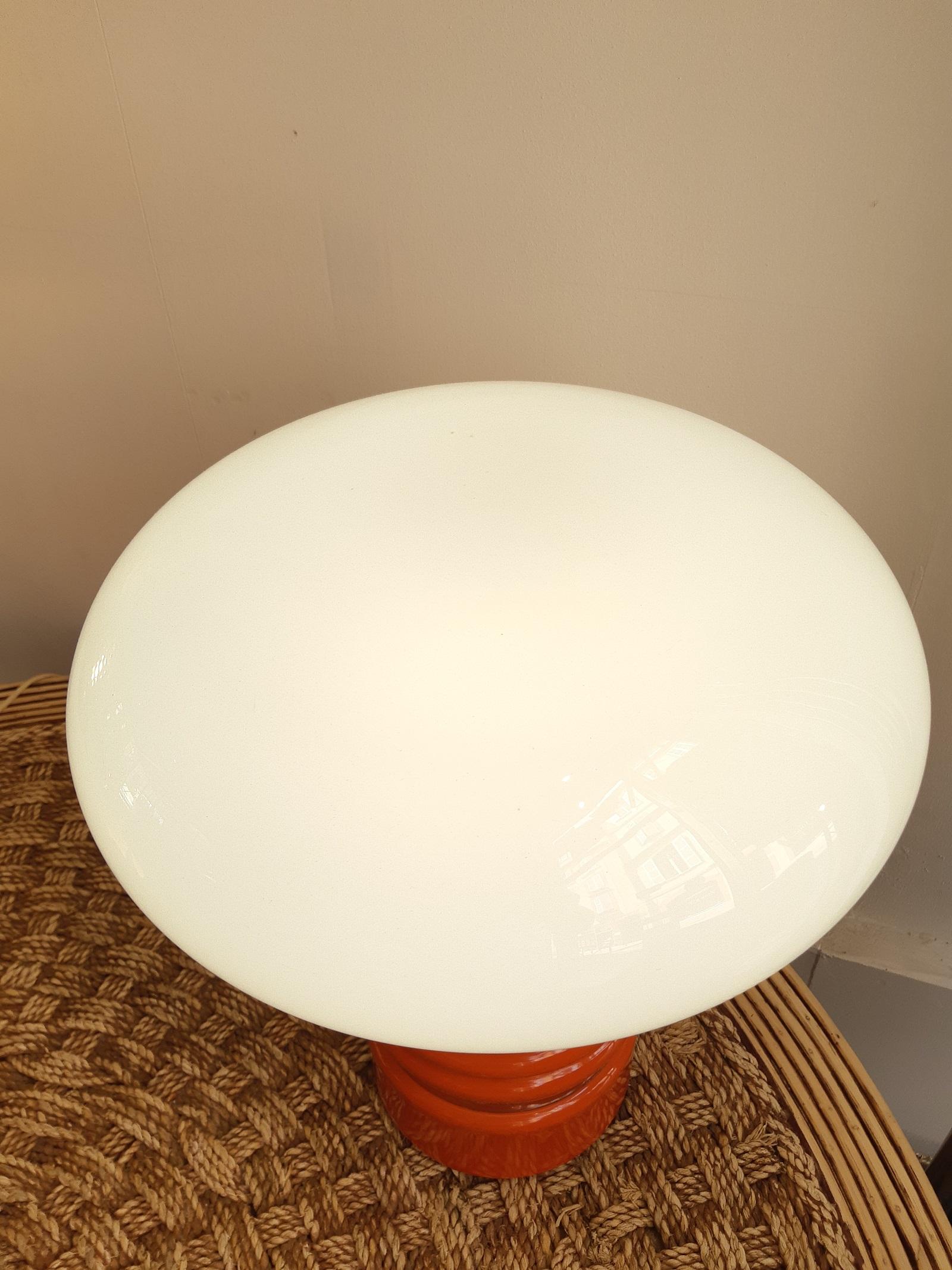 Italienische Glühbirnenlampe in Orange von Enrico Tronconi, Space Age, 1970er Jahre im Zustand „Gut“ in Toulouse, Midi-Pyrénées