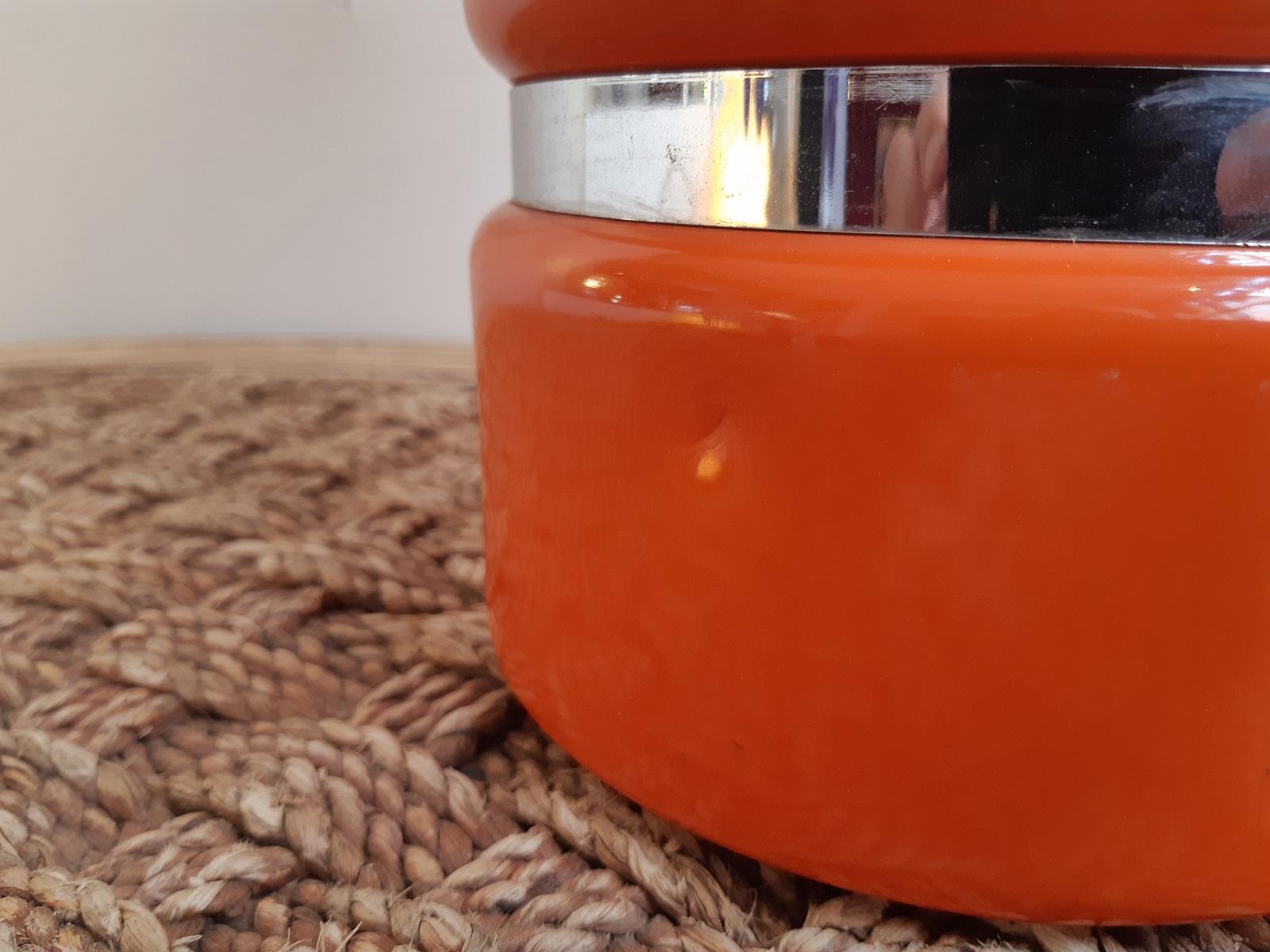Italienische Glühbirnenlampe in Orange von Enrico Tronconi, Space Age, 1970er Jahre 3