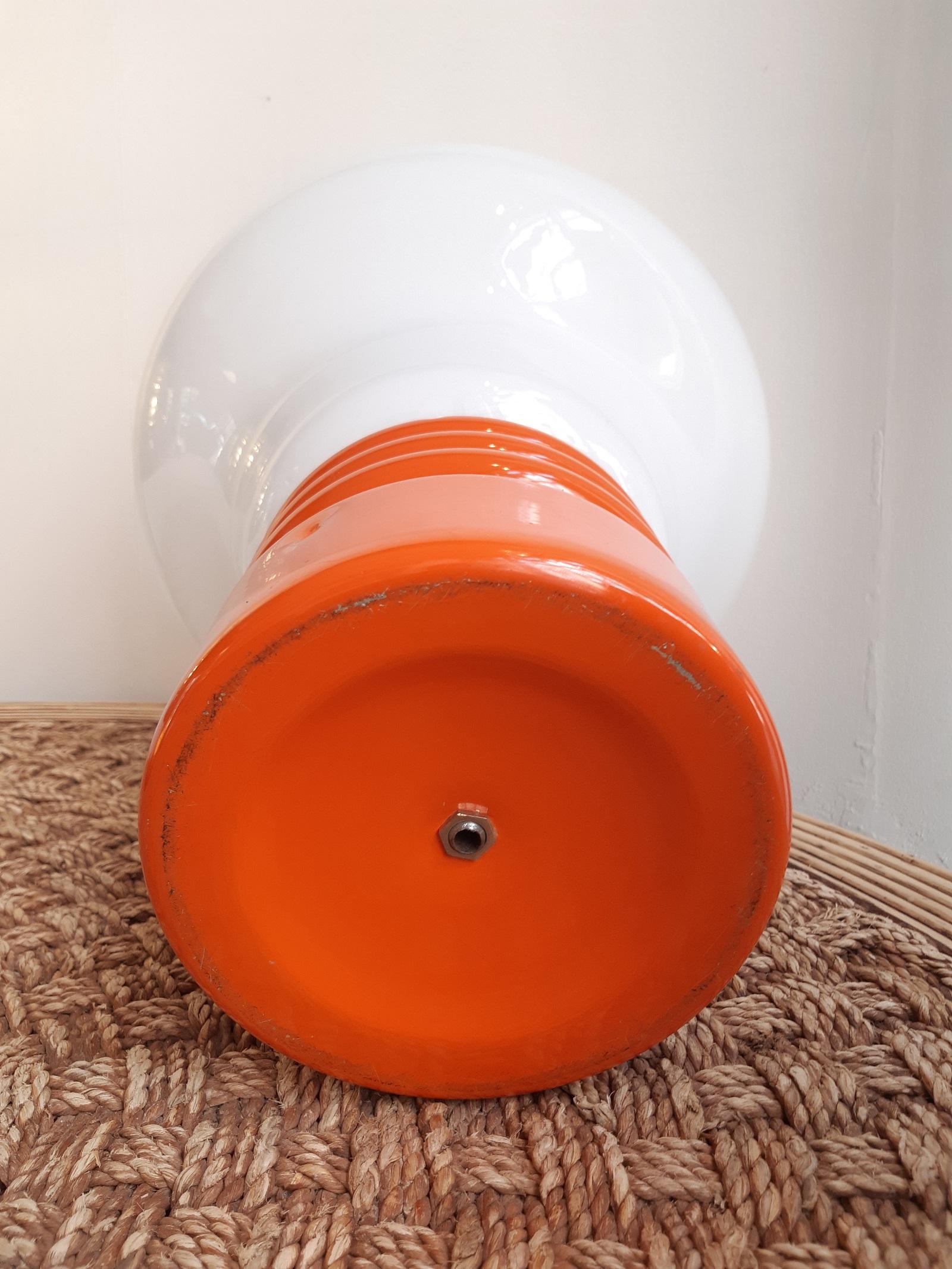 Italienische Glühbirnenlampe in Orange von Enrico Tronconi, Space Age, 1970er Jahre 4