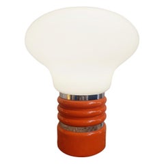 Italienische Glühbirnenlampe in Orange von Enrico Tronconi, Space Age, 1970er Jahre