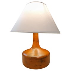 Orange Jacques Blin Ceramic Lamp France Midcentury, 1950
