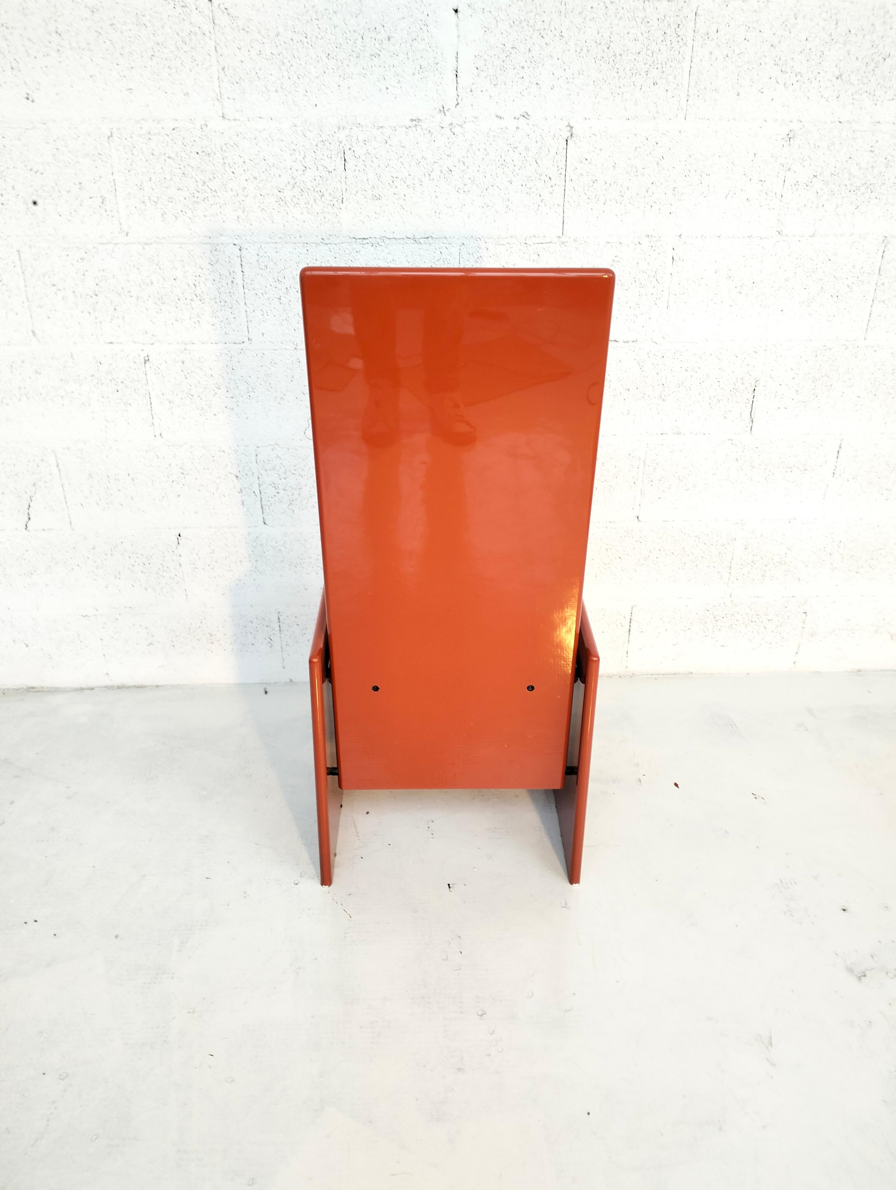 orange Kazuki chair by Kazuhide Takahama for Simon 60s, 70s In Good Condition For Sale In Padova, IT
