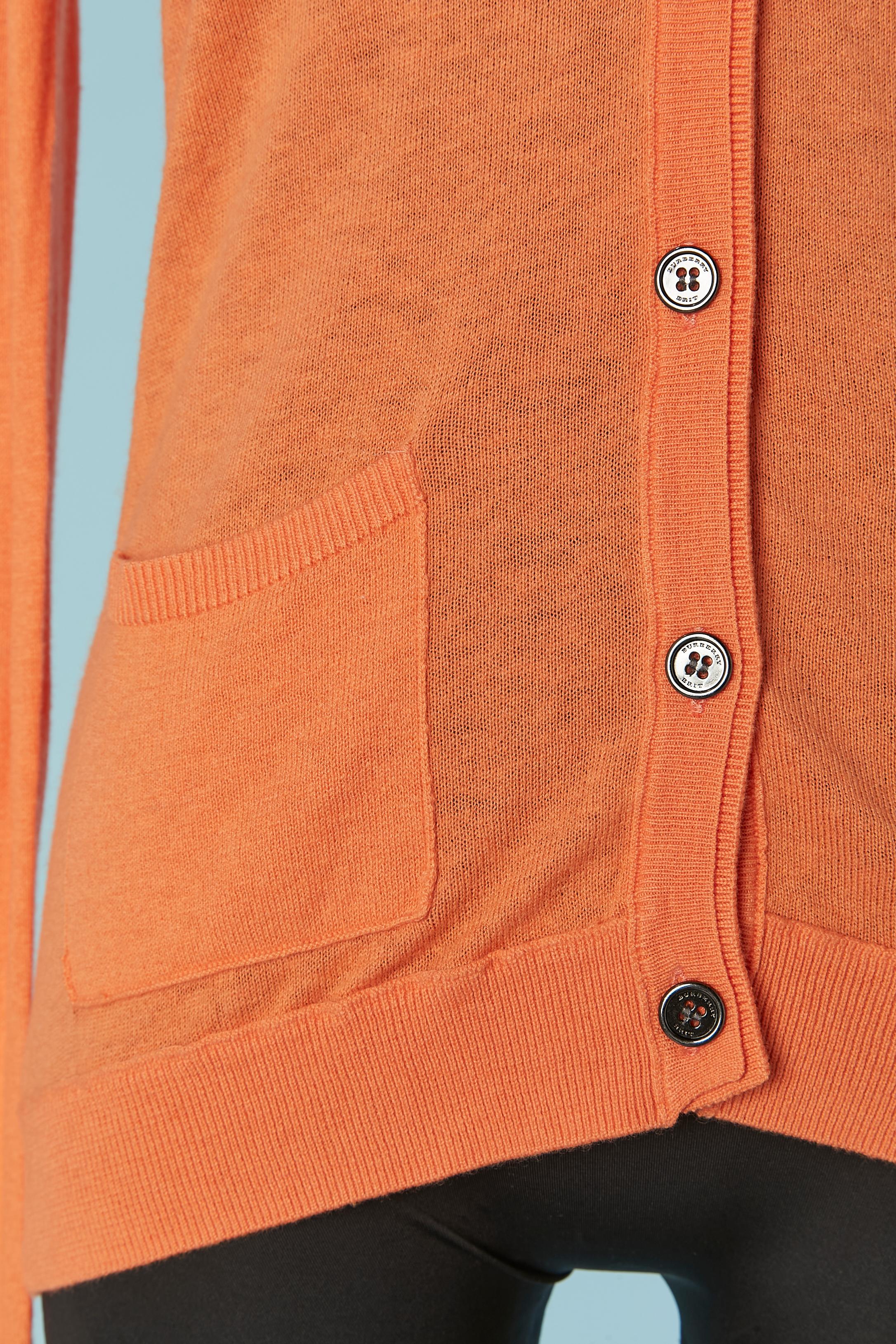 Orange Cardigan BURBERRY BRIT orange, neuf avec étiquette en vente