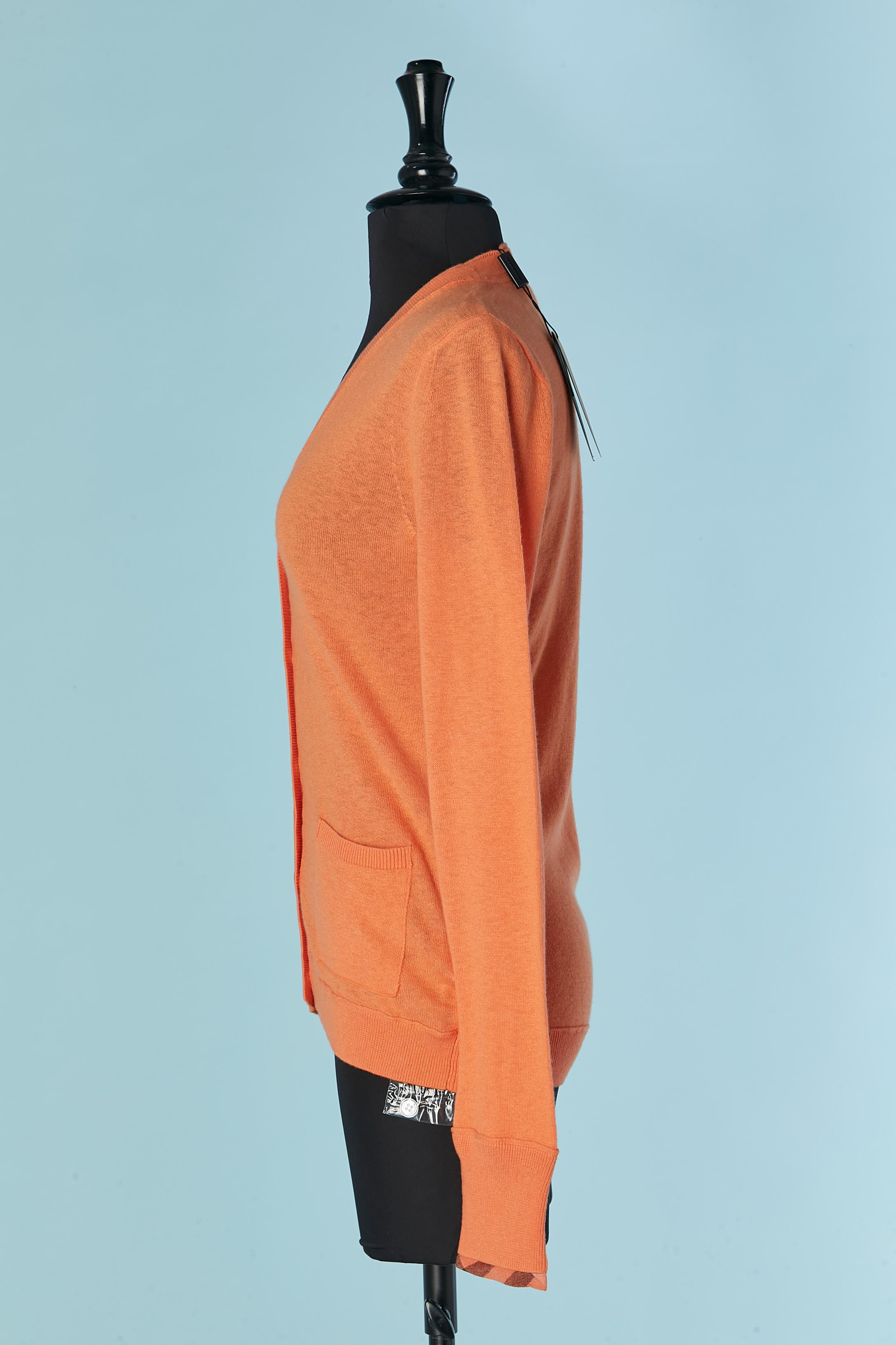 Cardigan BURBERRY BRIT orange, neuf avec étiquette Pour femmes en vente