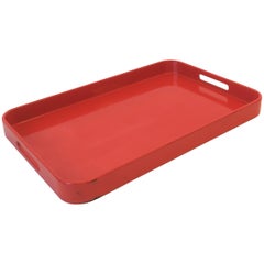 Orange Lacquer Tray