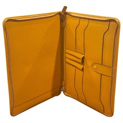 Orange Leather Portfolio by Gold Pfeil