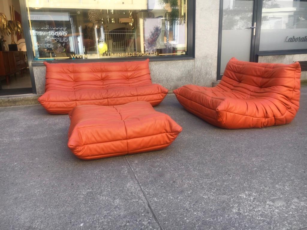 orange togo couch