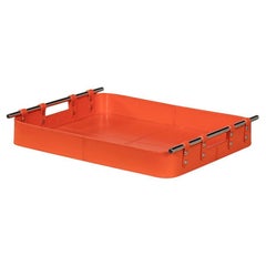 Orange Leather Tray