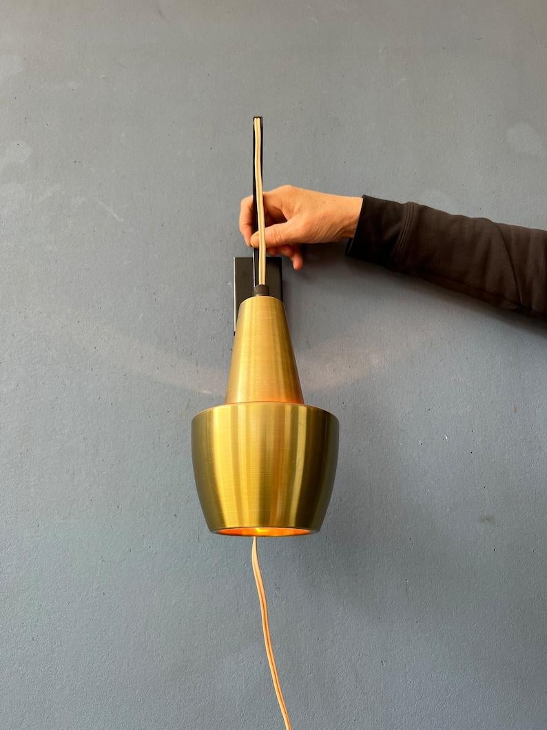 Orange Light Danish Mid Century Space Age 'Rod' Wall Lamp For Sale 1