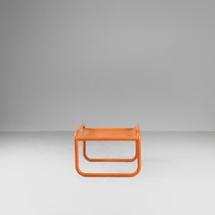 Orange Locus Solus bench or Single Low Table by Gae Aulenti Poltronova
