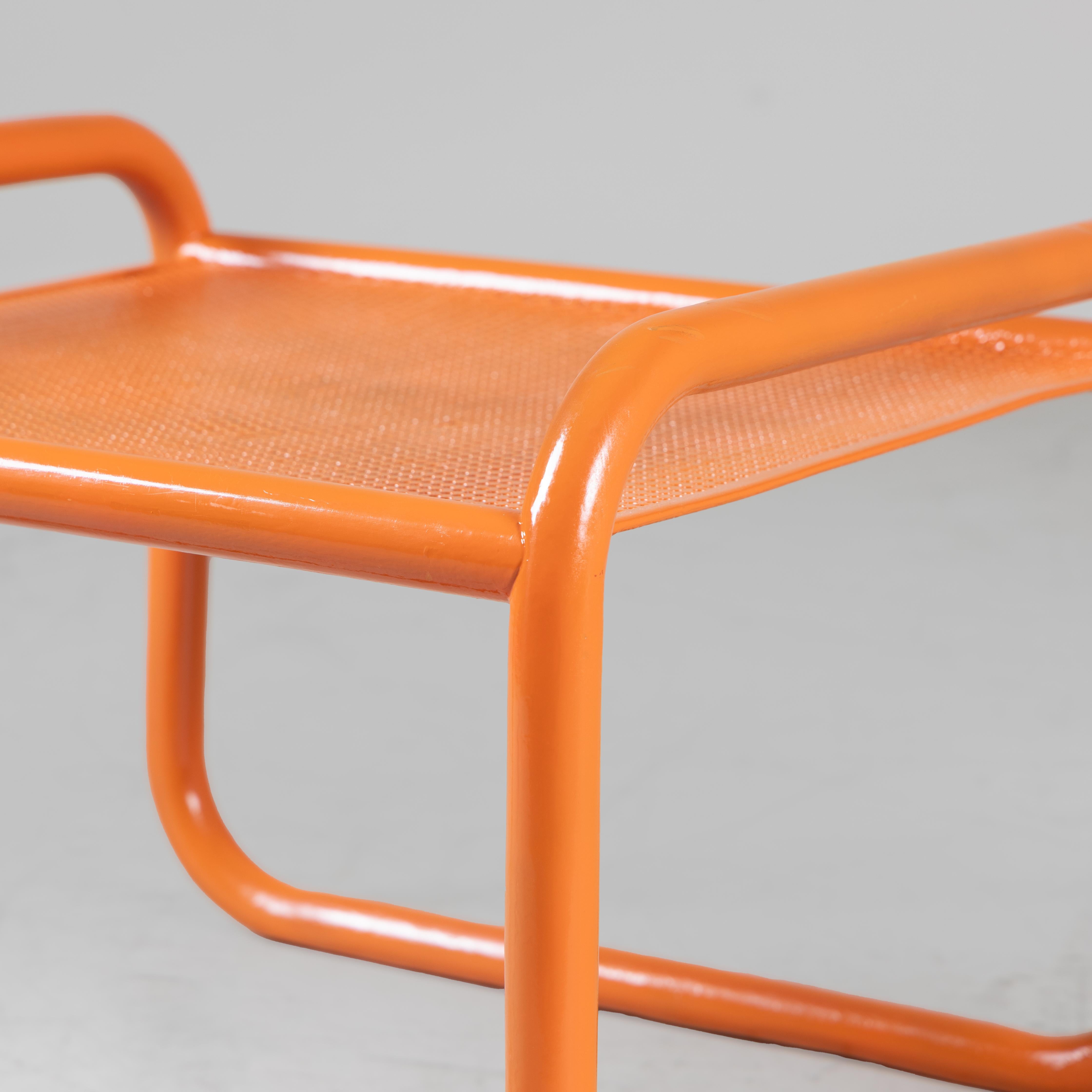 Orange Locus Solus Bank oder einzelner niedriger Tisch by Gae Aulenti Poltronova im Angebot 1