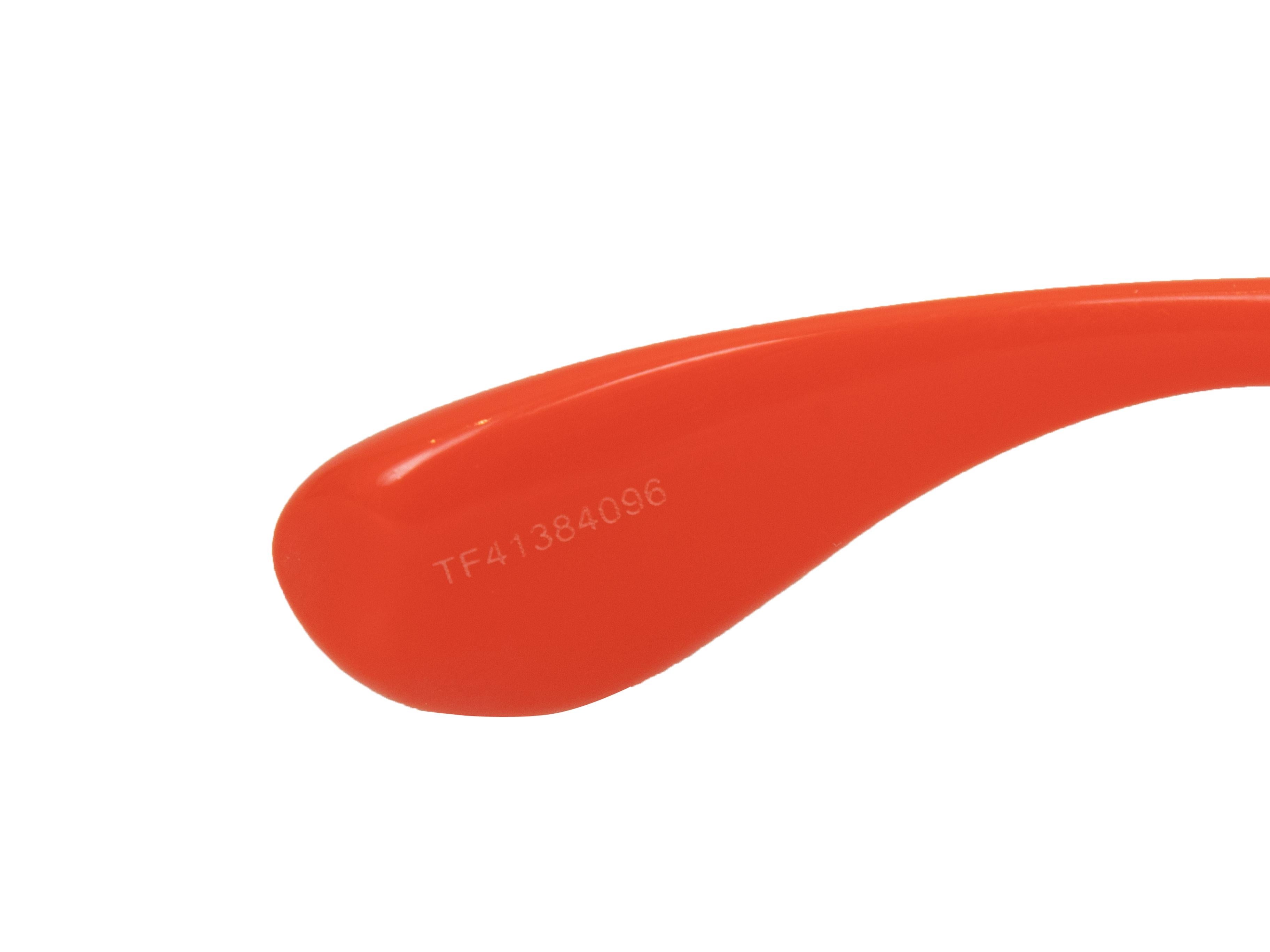 Lunettes de soleil gonflées Loewe Wayfarer orange Bon état - En vente à New York, NY