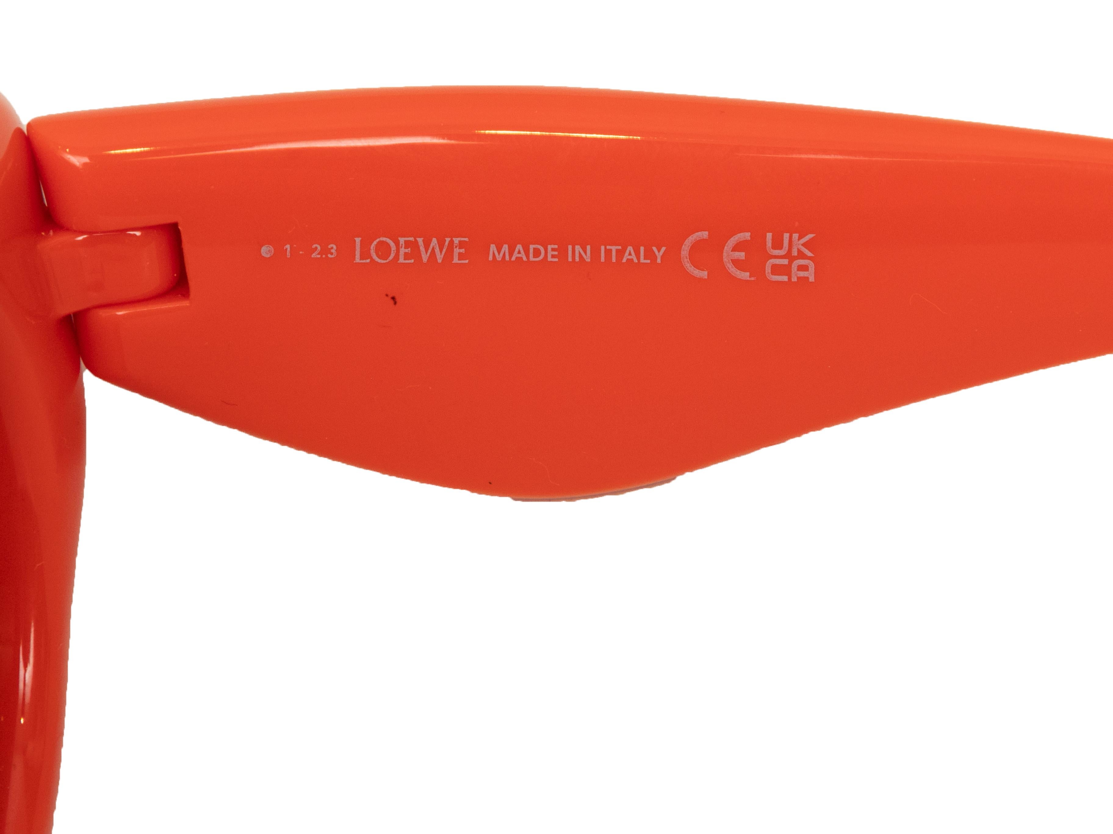 Lunettes de soleil gonflées Loewe Wayfarer orange Pour femmes en vente