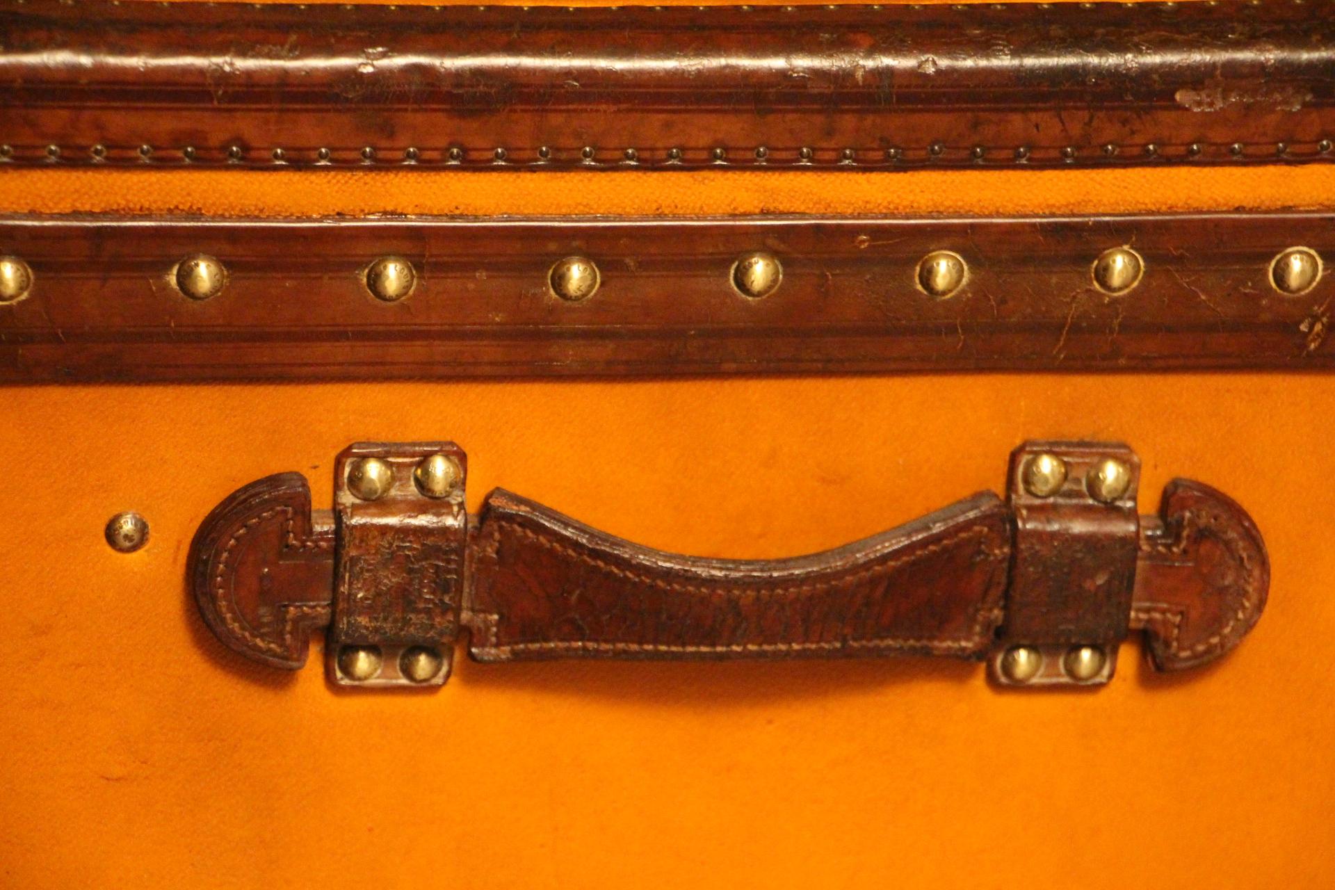 Orange Louis Vuitton Steamer Trunk, Orange Vuitton Trunk, Vuitton Trunk 7