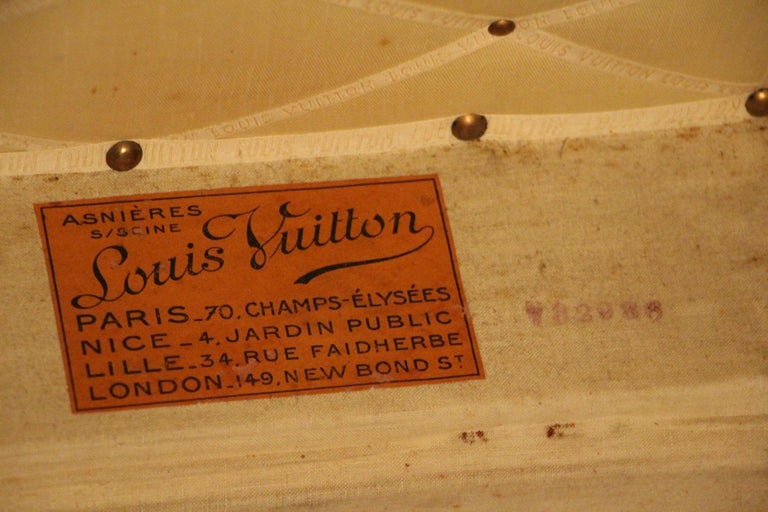 Orange Louis Vuitton Steamer Trunk, Orange Vuitton Trunk, Vuitton Trunk For Sale 10
