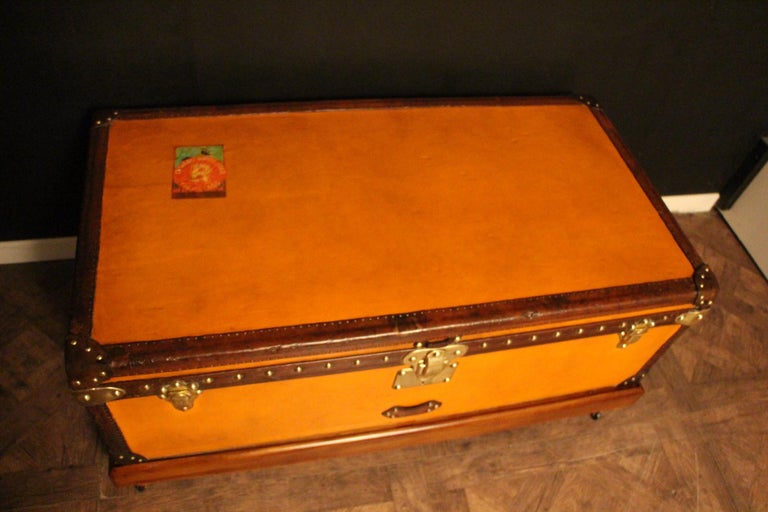 Orange Louis Vuitton Steamer Trunk, Orange Vuitton Trunk, Vuitton Trunk For Sale 1