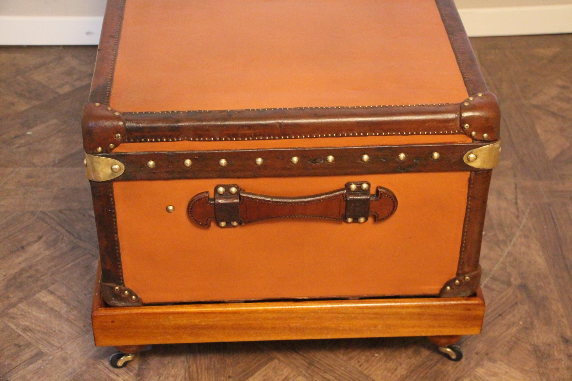 Orange Louis Vuitton Steamer Trunk, Orange Louis Vuitton Trunk, Vuitton Trunk 2