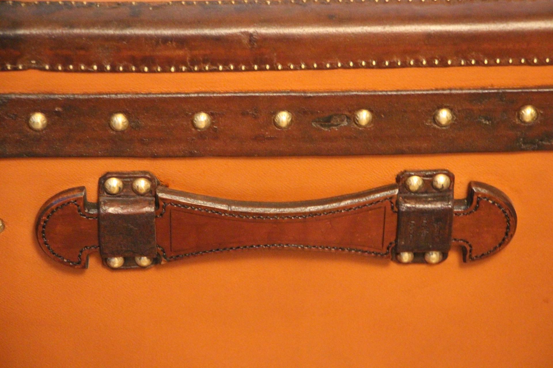 Orange Louis Vuitton Steamer Trunk, Orange Louis Vuitton Trunk, Vuitton Trunk 3