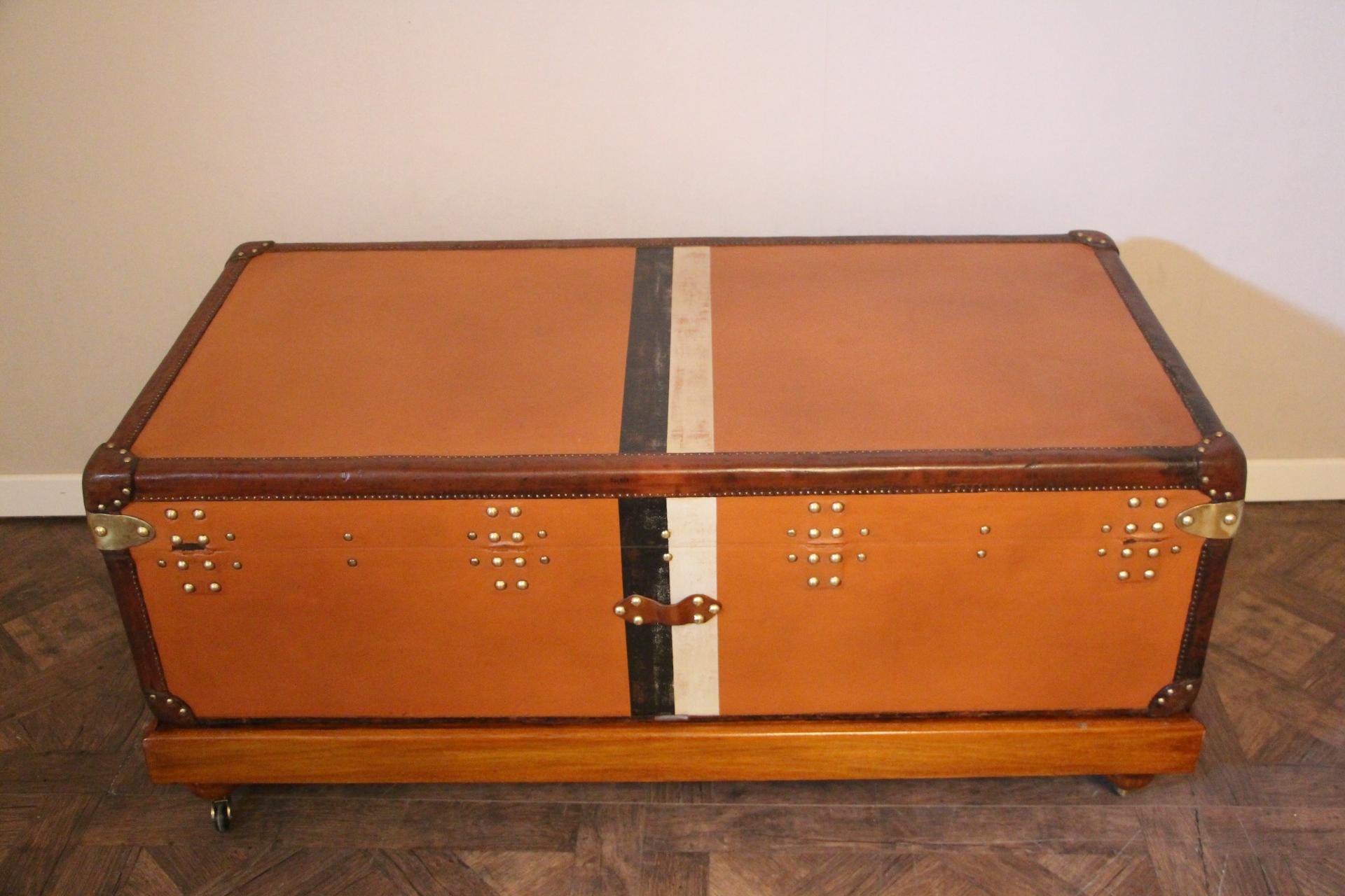 Orange Louis Vuitton Steamer Trunk, Orange Louis Vuitton Trunk, Vuitton Trunk 1