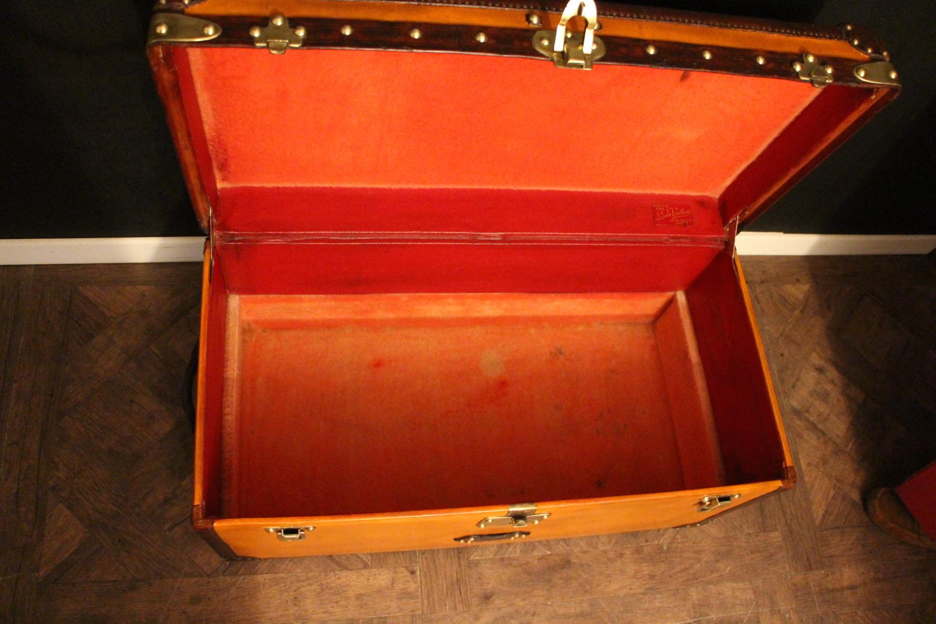 Orange Louis Vuitton Trunk, Vuitton Shoe Trunk, Louis Vuitton Steamer Trunk 7