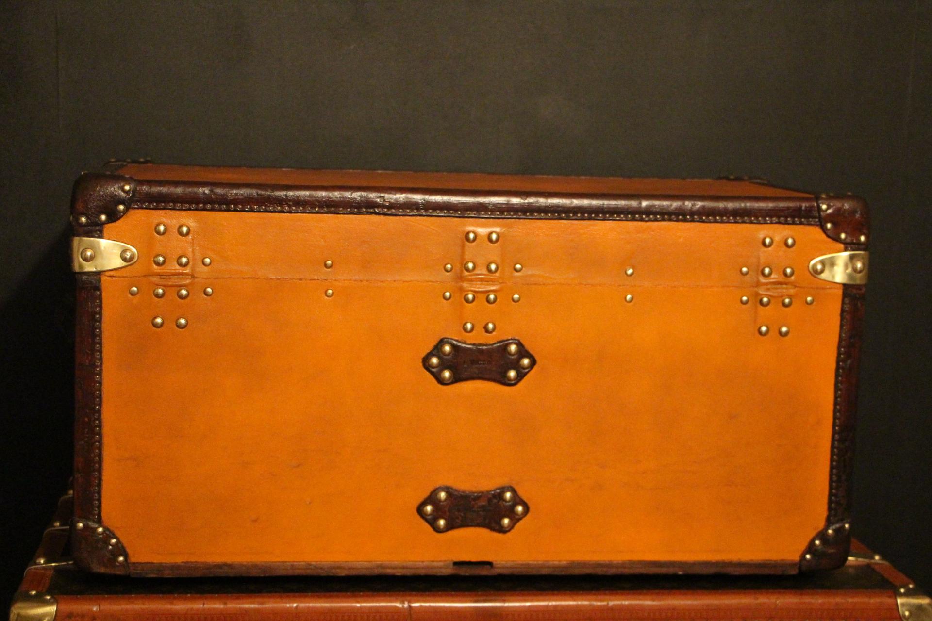 Orange Louis Vuitton Trunk, Vuitton Shoe Trunk, Louis Vuitton Steamer Trunk 1