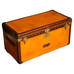 Antique Orange Louis Vuitton Trunk, Vuitton Shoe Trunk, Louis Vuitton Steamer Trunk