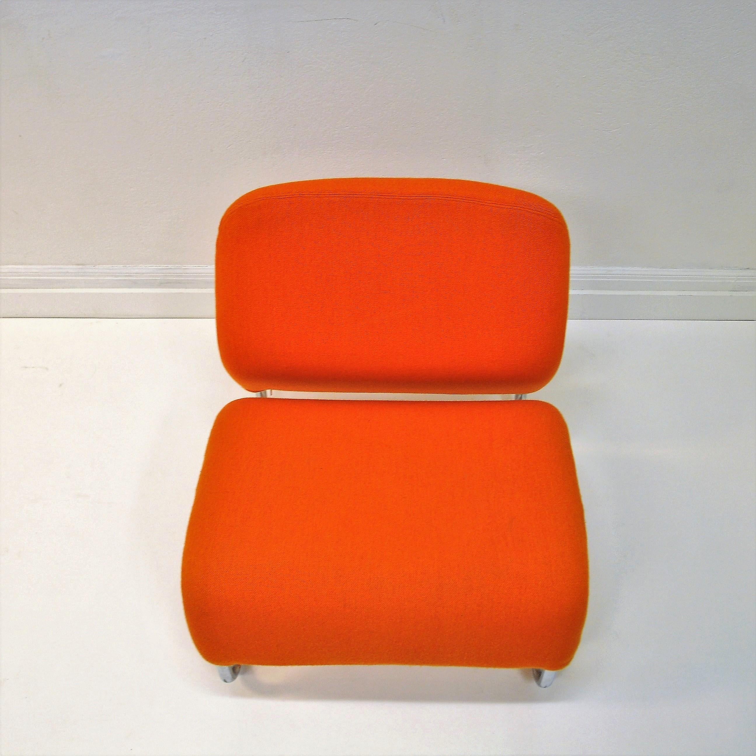 Late 20th Century Orange Lounge Chair Ecco by Møre Design Team 1970, Norway