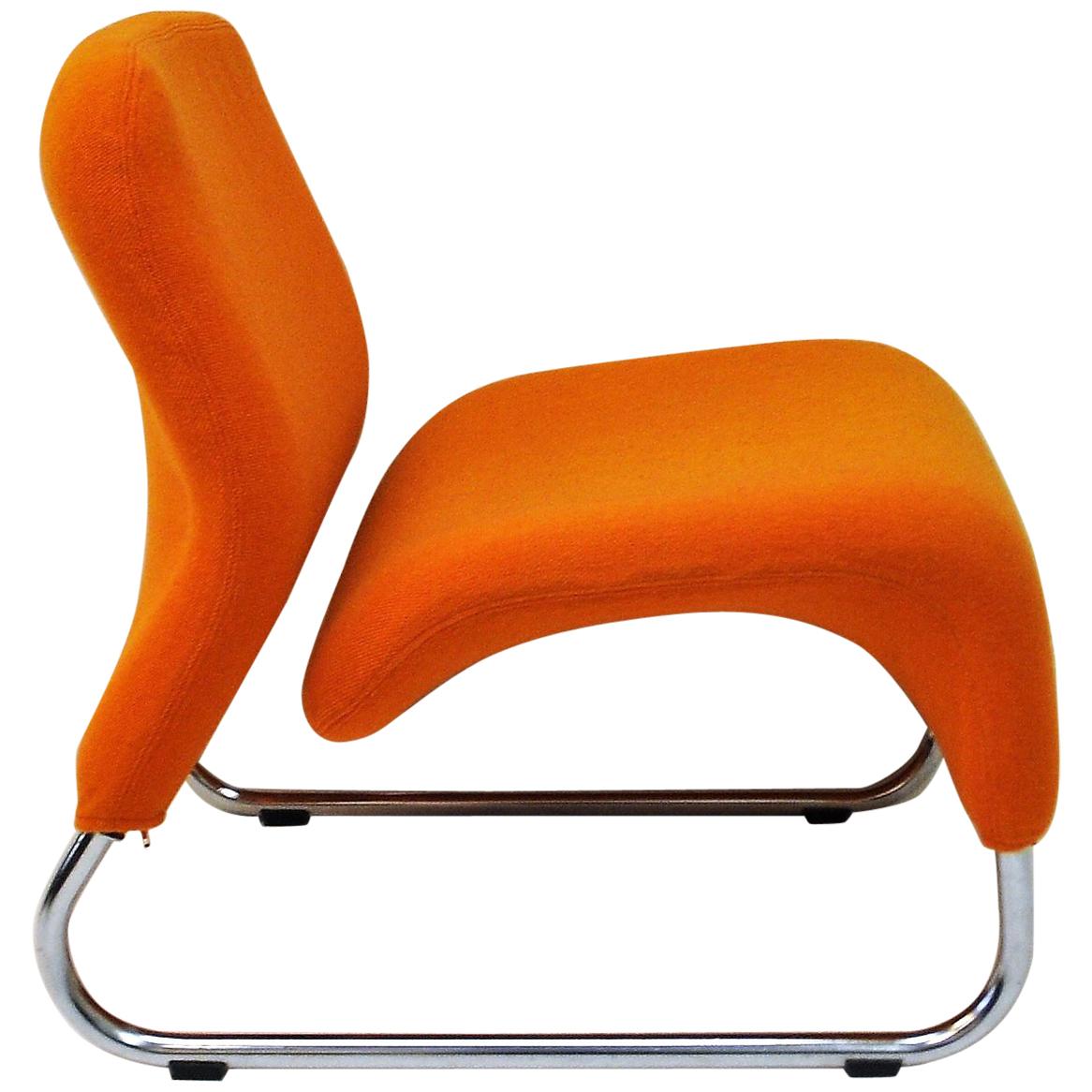 Orange Lounge Chair Ecco by Møre Design Team 1970, Norway