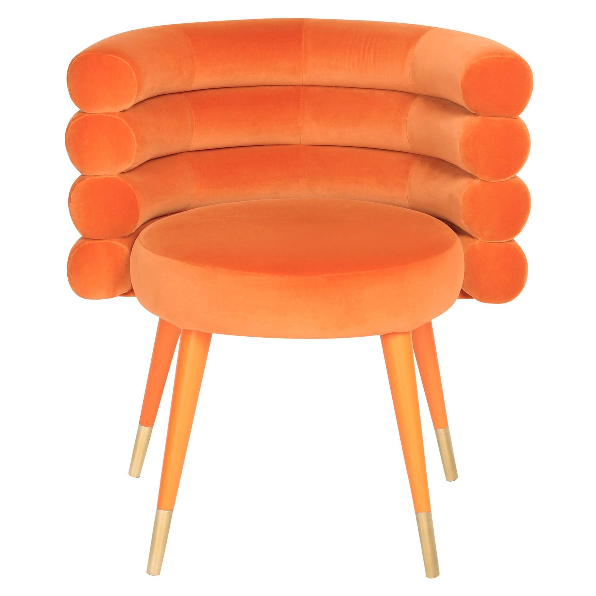 Sedia da pranzo Marshmallow arancione, Royal Stranger